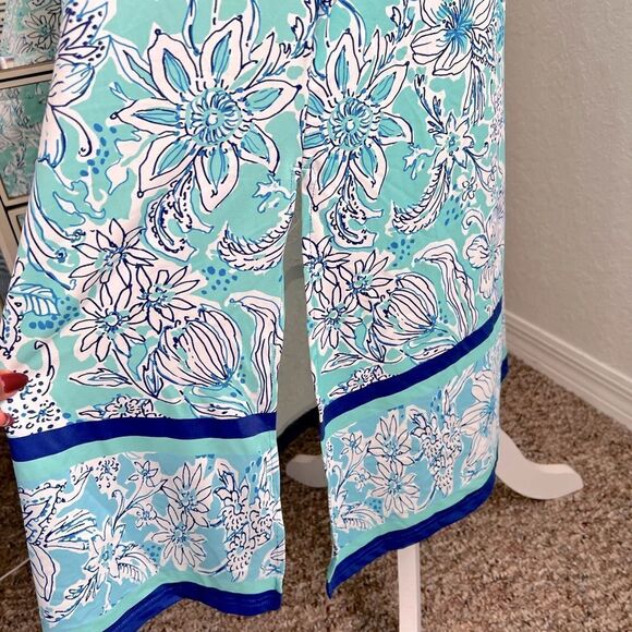 Jean Pierre Klifa Spaghetti Dress Blooms Blue - Picture 5 of 7